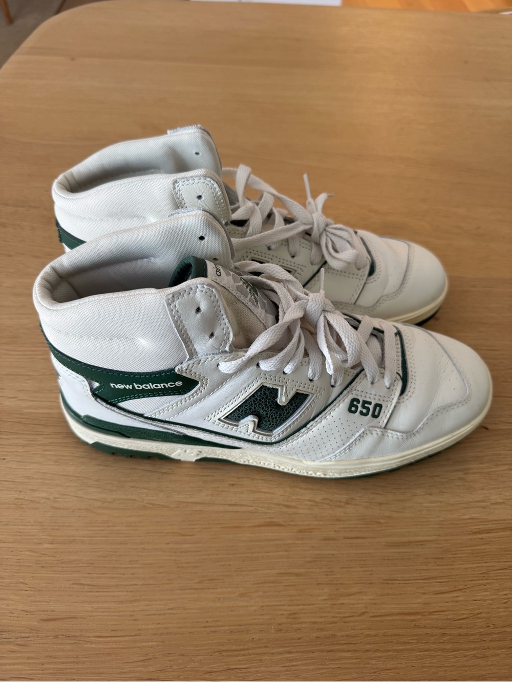 Aimé Leon Dore x New Balance 650R White Green BB650RL1 Size 10 Worn Once